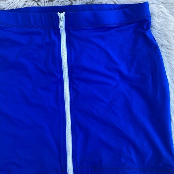 Skims Bright Blue Micro Swim Skirt Large Sporty - Picture 2 of 6